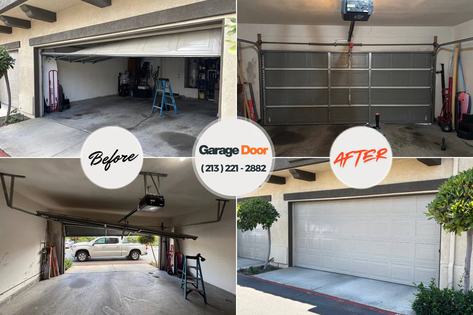 Before and after: garage door repair near me Allardt